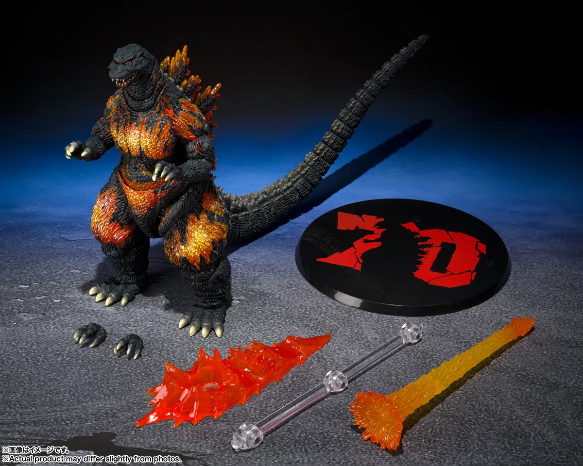 BANDAI - ゴジラ (1995) 70周年特別記念Ver. 予約2025年07月発売】S.H.MonsterArts ゴジラ (1995) 70周年特別