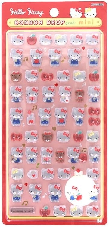 ボンボンドロップシール ミニ ハローキティ レッド サンスター文具