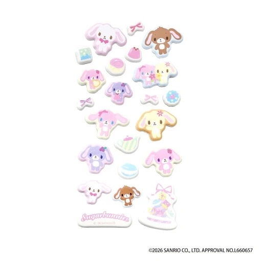 予約2026年05月】シュガーバニーズ ぷくぷくシール ティーパーティ