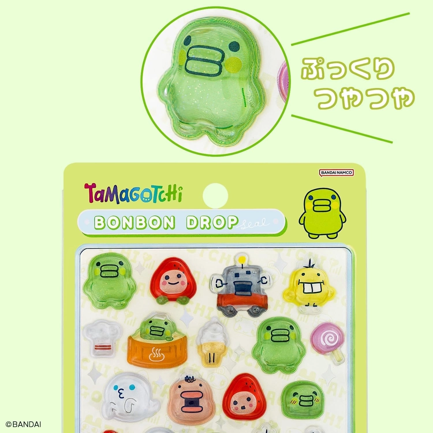 ボンボンドロップシール たまごっち くちぱっち サンスター文具