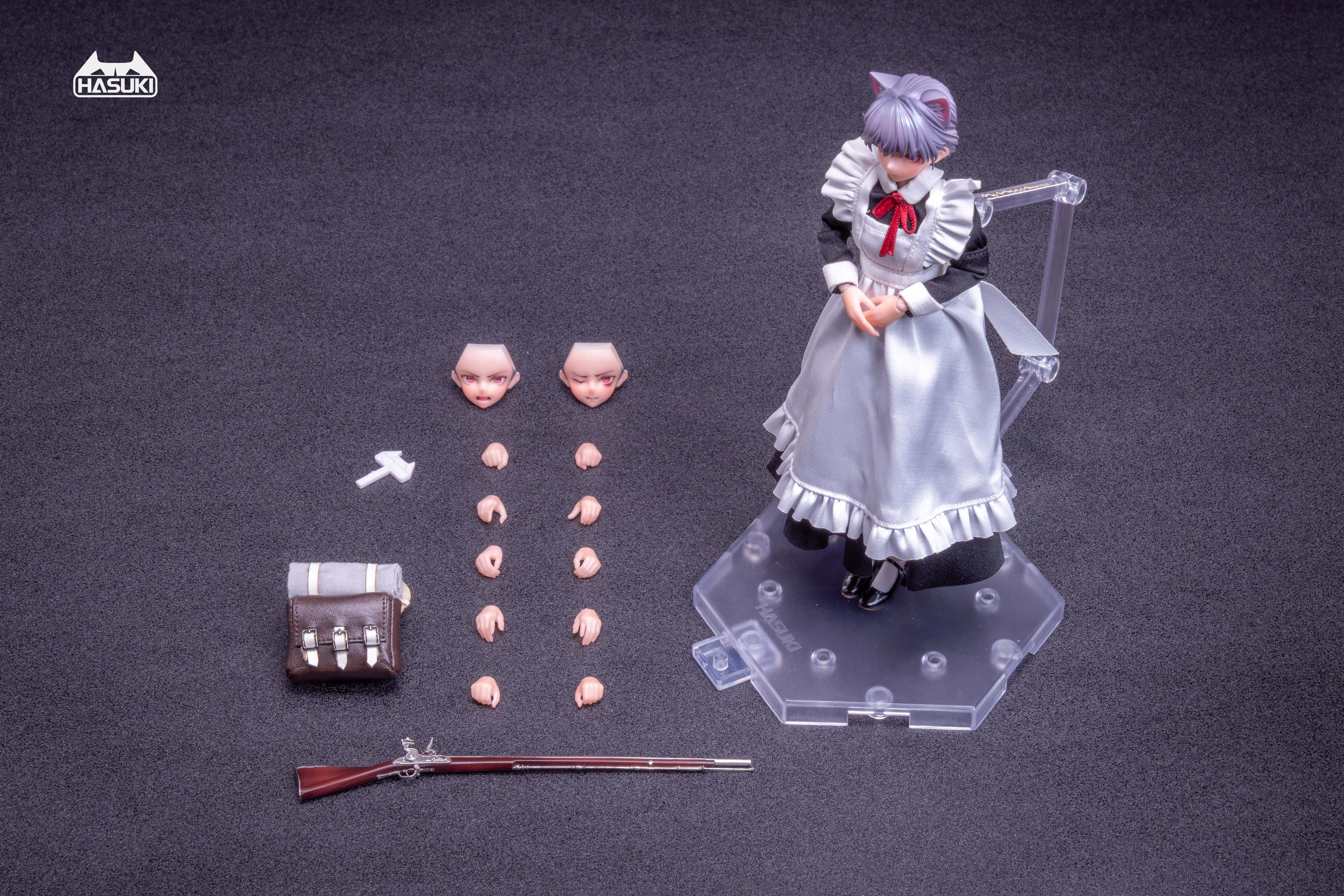HASUKI pocket artシリーズ PA010 メイド銃士 FKEY 予約2025年10月】pocket artシリーズ PA010 メイド銃士 FKEY 1/12 完成