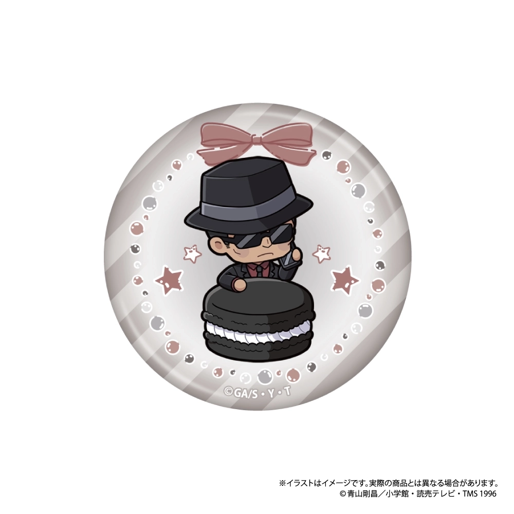 名探偵コナン 丸型缶バッジ ウォッカSD(マカロンvol.2) 【パルック
