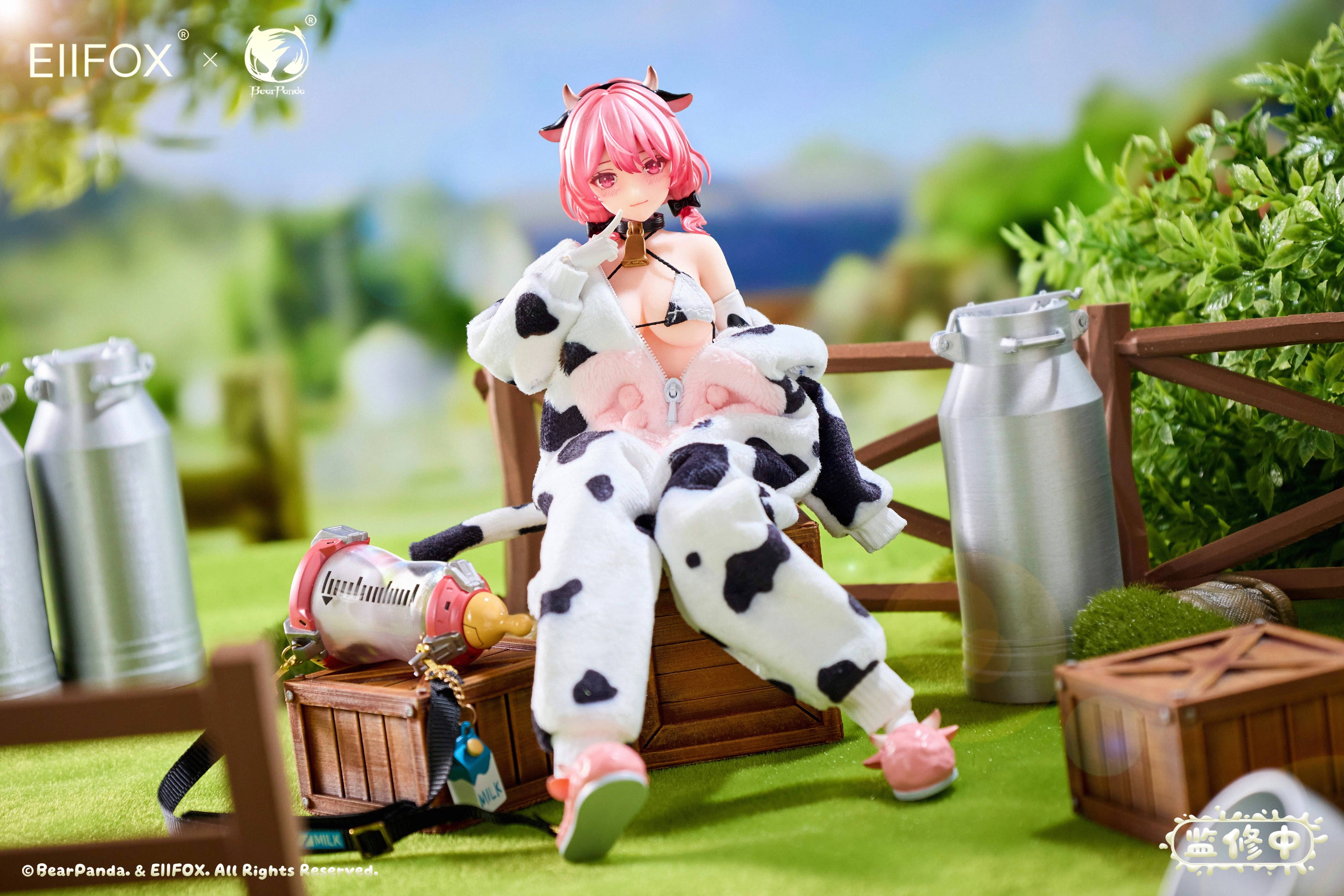 送料無料】Bear Panda x EIIFOX 1/8 乳牛 MOMO 完成品アクション
