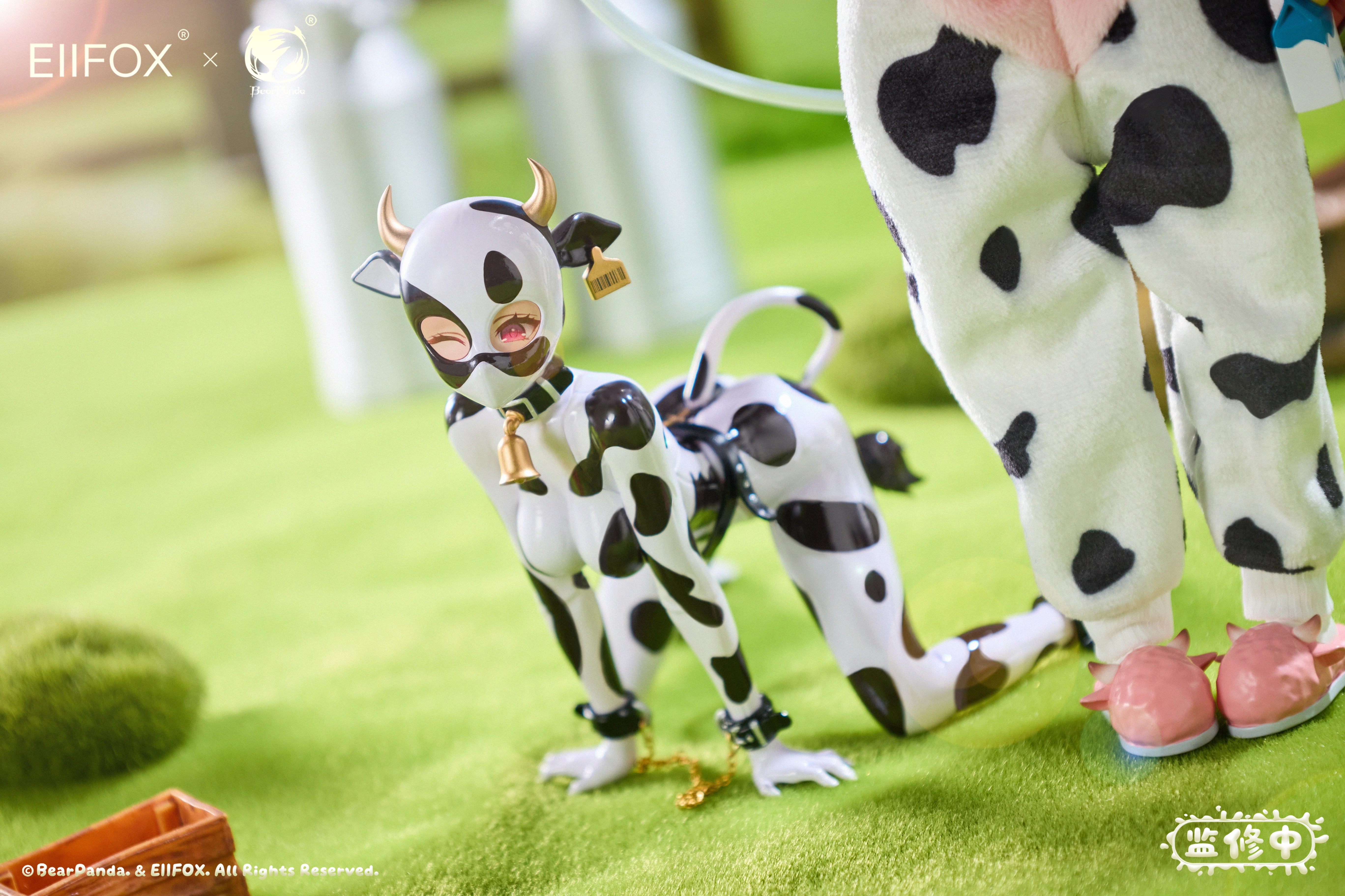 送料無料】Bear Panda x EIIFOX 1/8 乳牛 MOMO 完成品アクション