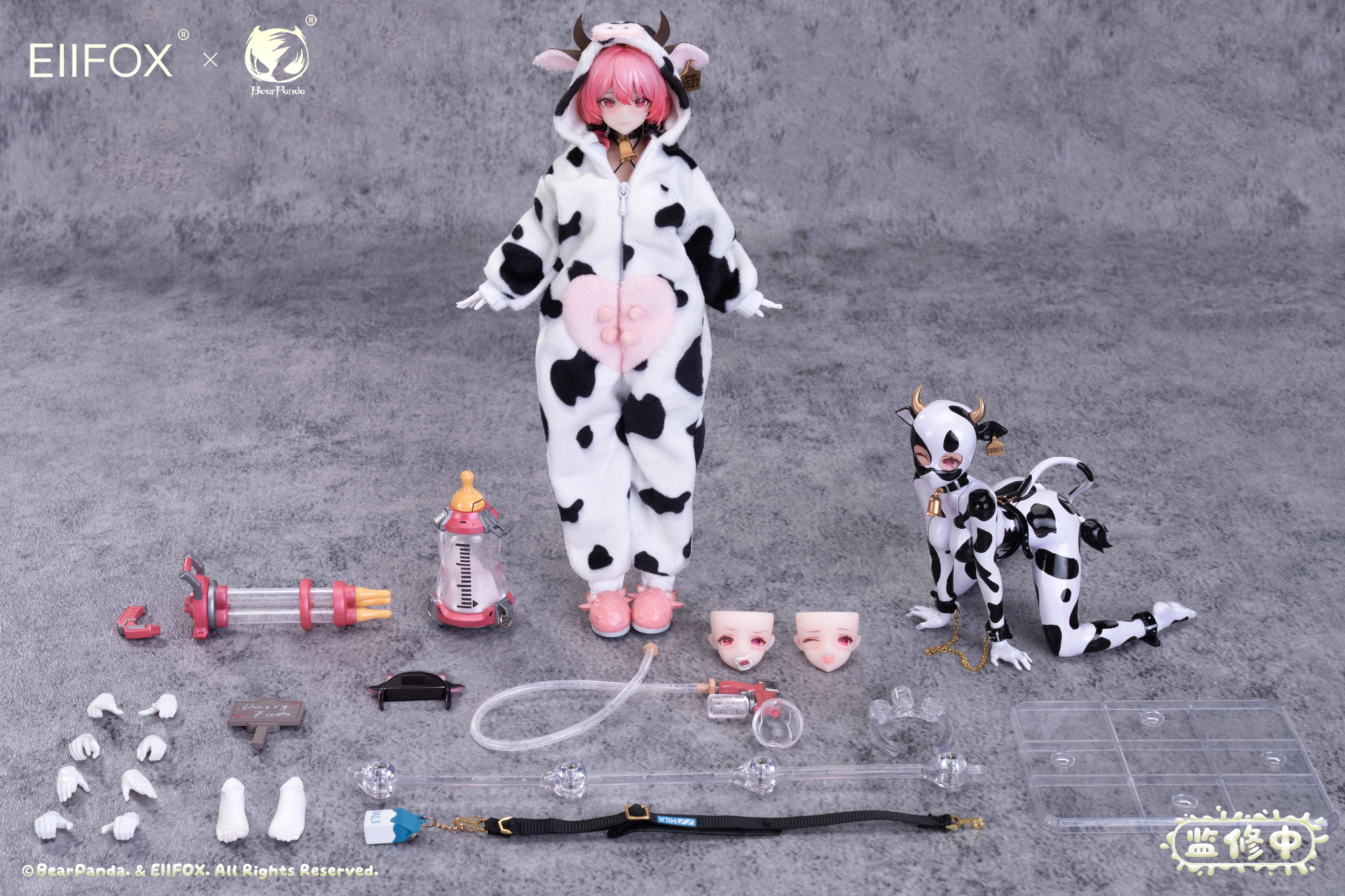 送料無料】Bear Panda x EIIFOX 1/8 乳牛 MOMO 完成品アクション
