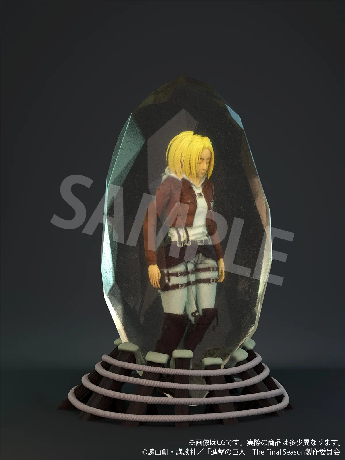 【希少】進撃の巨人　アニ・レオンハート　水晶体　3Dクリスタル　フィギュア 予約2021年5月】進撃の巨人「アニ・レオンハート」水晶体ver