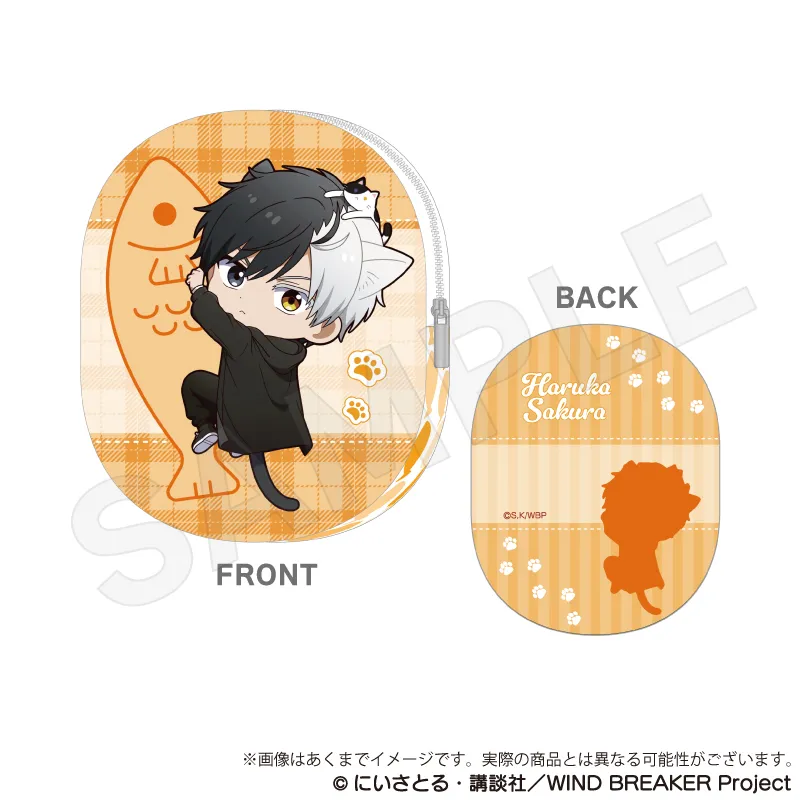 予約2025年05月】WIND BREAKER ダイカットレザーポーチ ひっつきにゃん