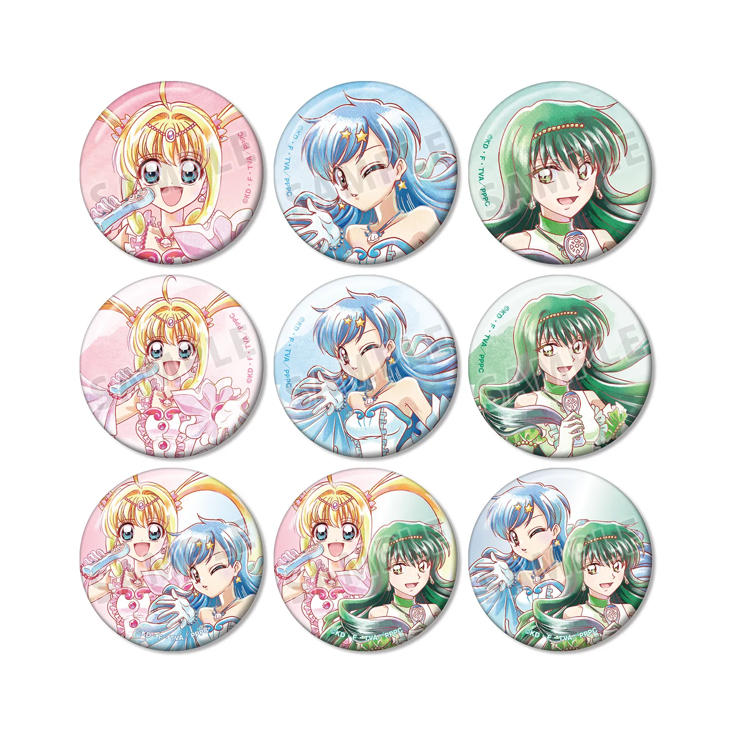 ぴちぴちピッチ AMNIBUS 描き下ろしイラスト 20th 缶バッジ 3BOX 予約