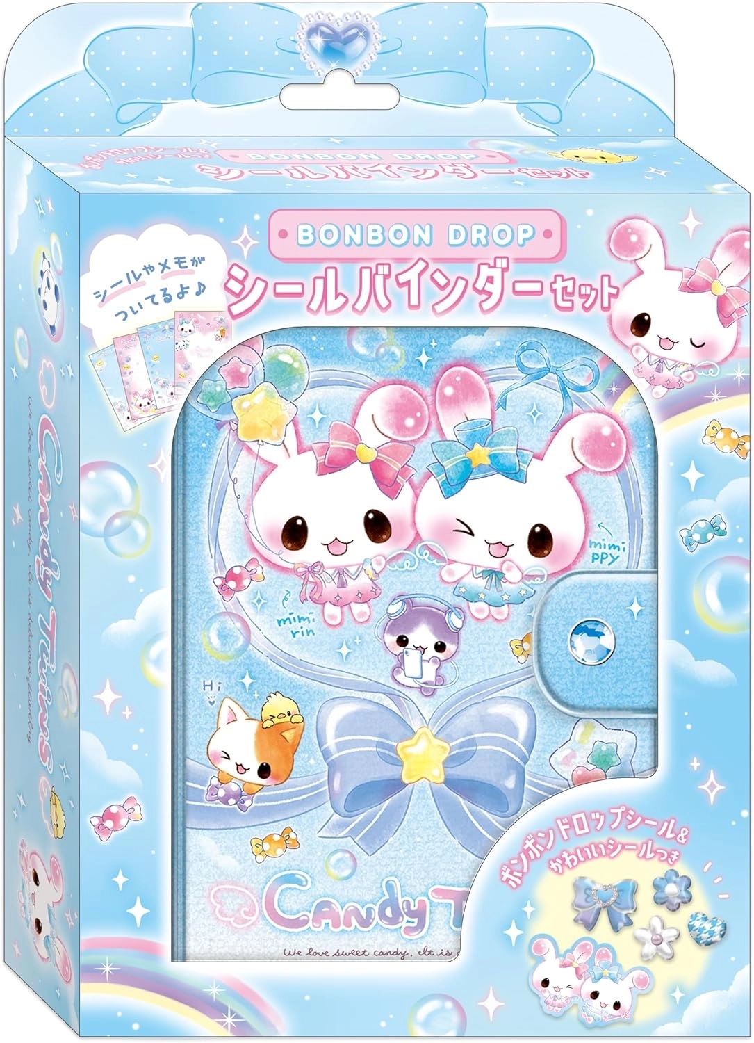 在庫】ボンボンドロップシールバインダーセット キャンディツインズ