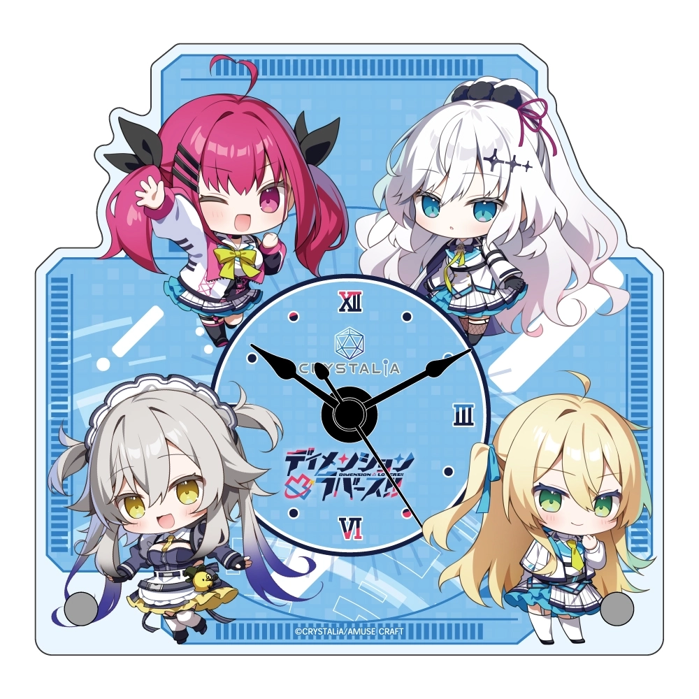 ディメンション凸ラバース!!　APPEND WORKS オフィシャル通販予約特典 予約2026年06月】ディメンション凸ラバース！！ テーブルクロック みど