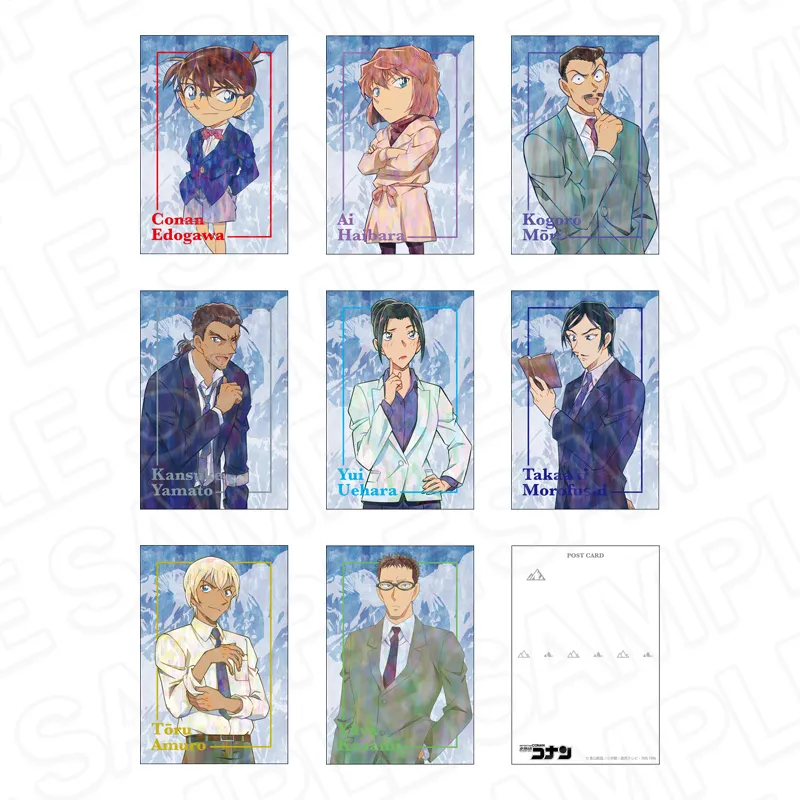 コナン映画ポストカード　１２枚 予約2025年08月】名探偵コナン ポストカードセット PALE TONE