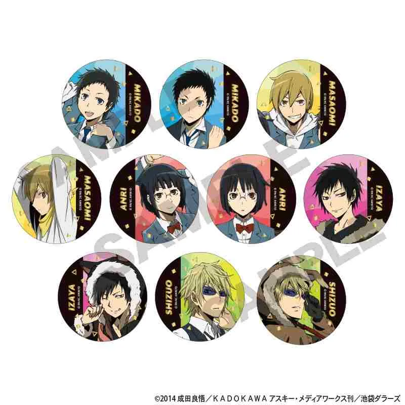 予約2025年08月】デュラララ！！×2 トレーディング箔押し缶バッジ 10