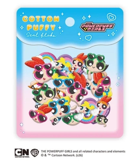 コットンパフィーシールフレーク パワーパフガールズ クラックス