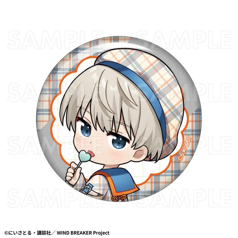ウィンブレ チェックセーラー 缶バッジ 蘇芳 セット 2026年2月発売】TVアニメ「WIND BREAKER」 トレーディング缶バッジ
