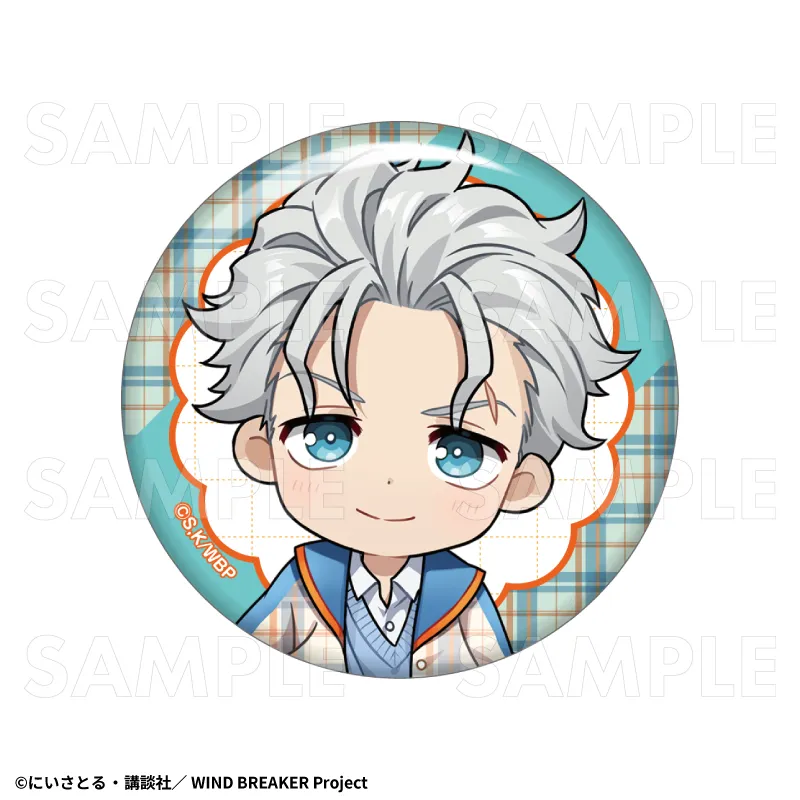 アニメキャラクター 缶バッジ 驚きの表情 予約2026年02月】TVアニメ「WIND BREAKER」【チェックセーラー