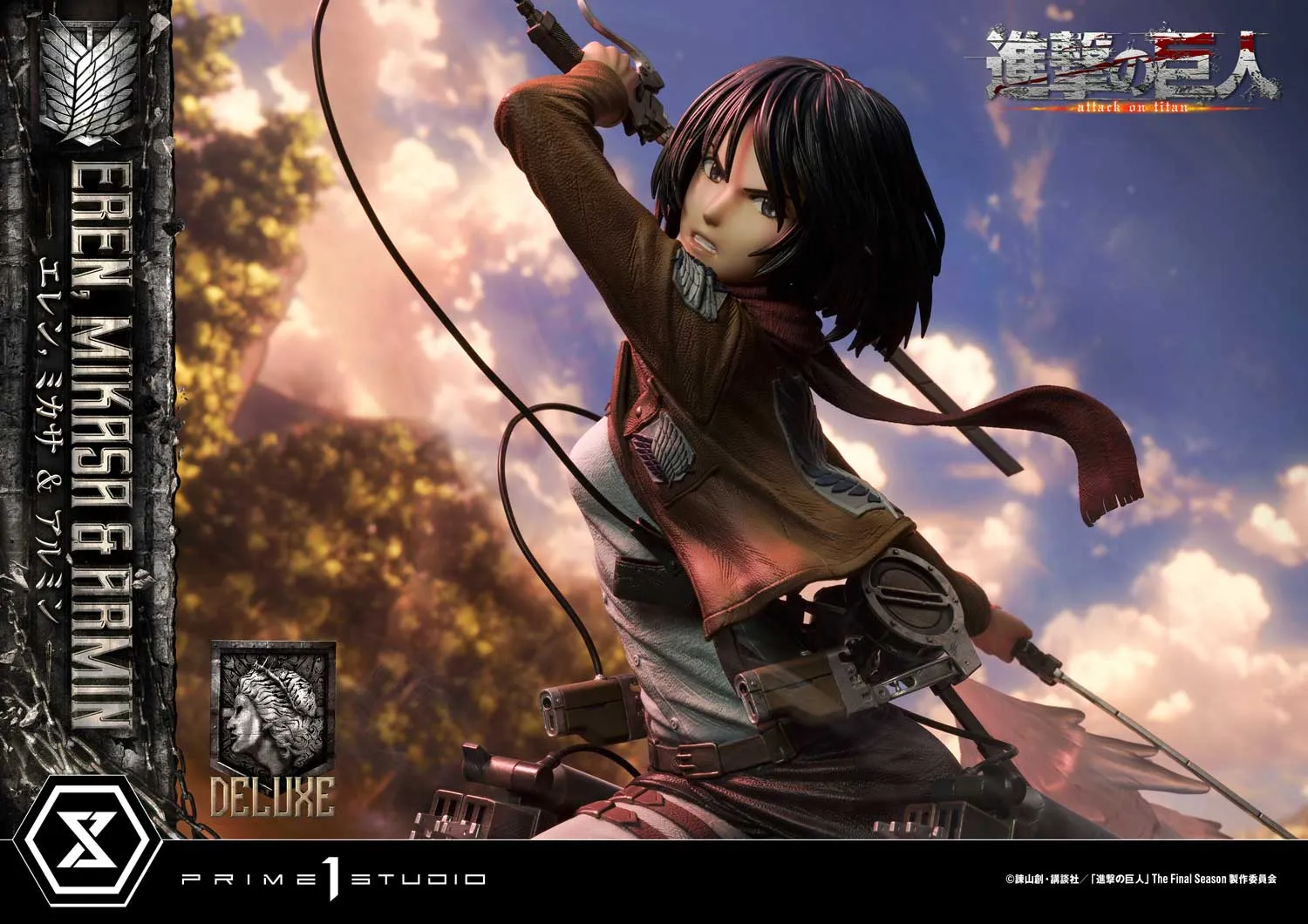 未開封新品『進撃の巨人』女性タイタンとエレン2点セット 限定版（顔付き） 未開封新品『進撃の巨人』女性タイタンとエレン2点セット 限定版