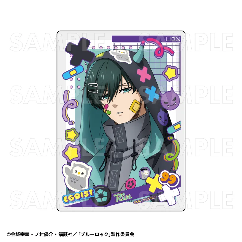 ブルーロック でびデコパーカー アクリルカード 凛 予約2025年08月】TVアニメ『ブルーロック』でびデコパーカー