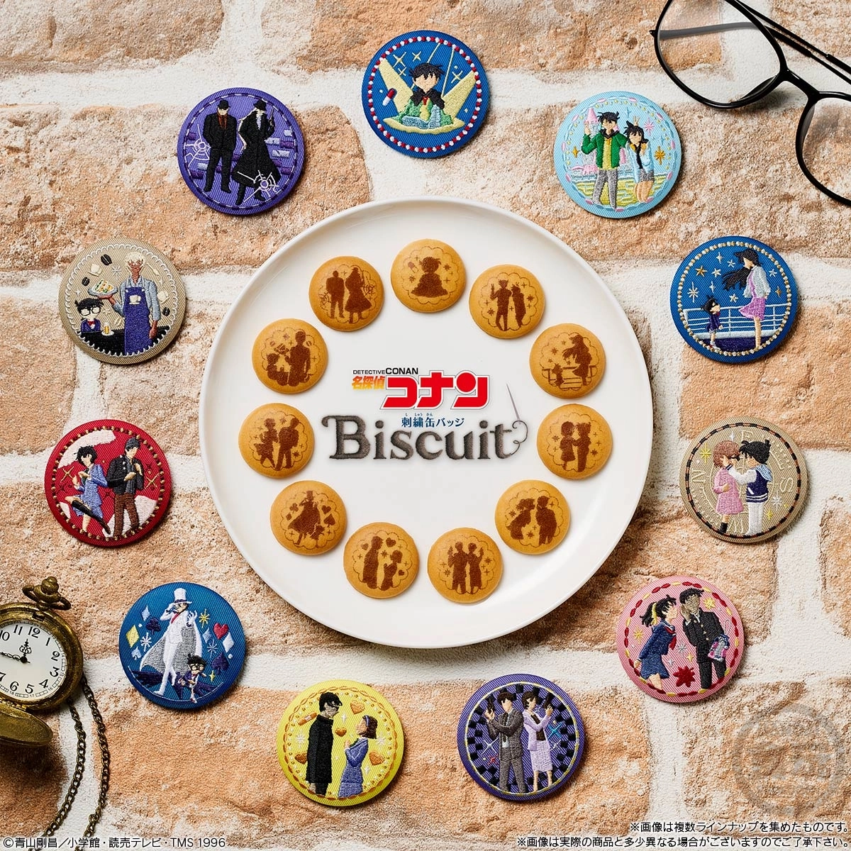 予約2026年12月】名探偵コナン 刺繍缶バッジビスケット 12パック入り