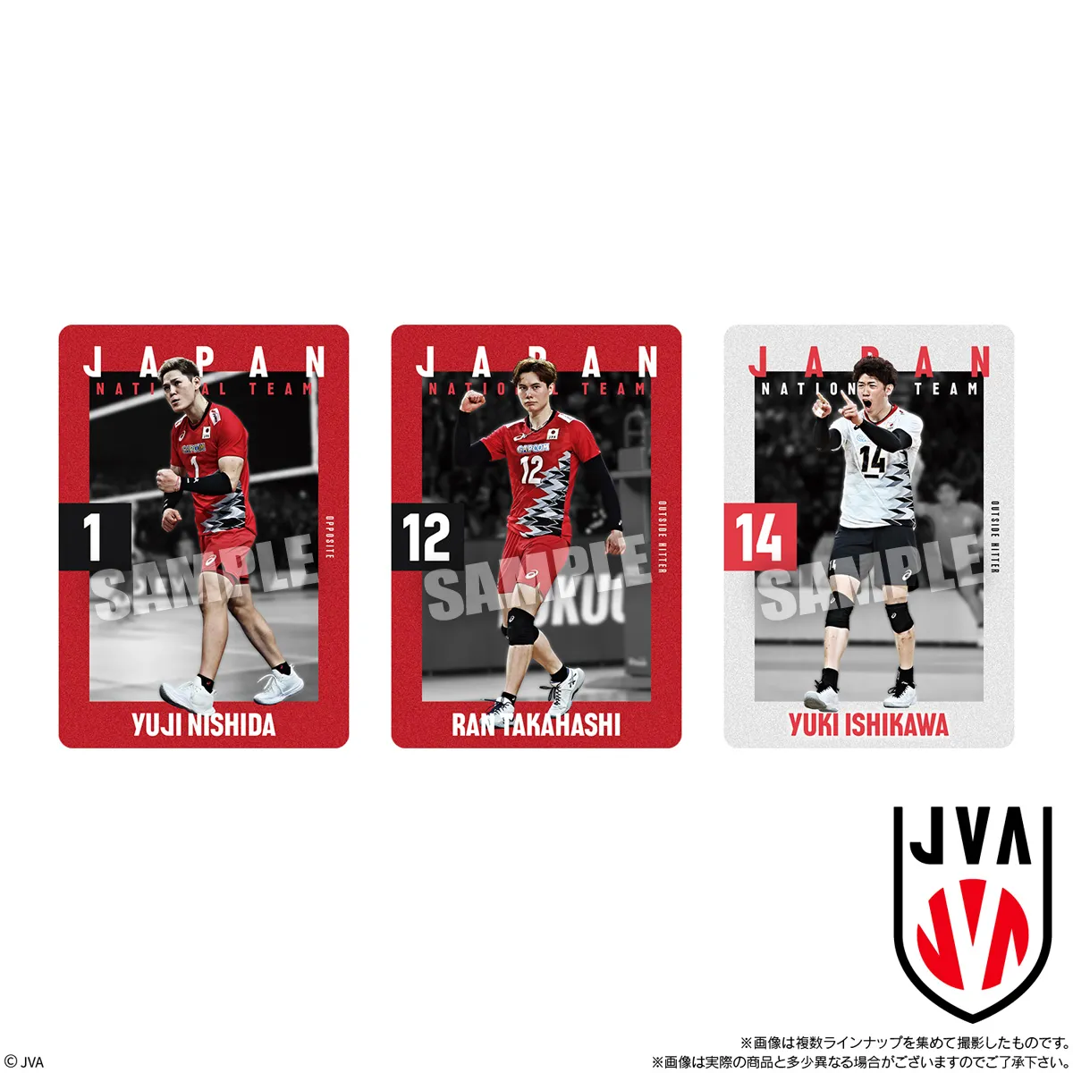 JAPAN NATIONAL VOLLEYBALL TEAM ツインウエハース JAPAN NATIONAL
