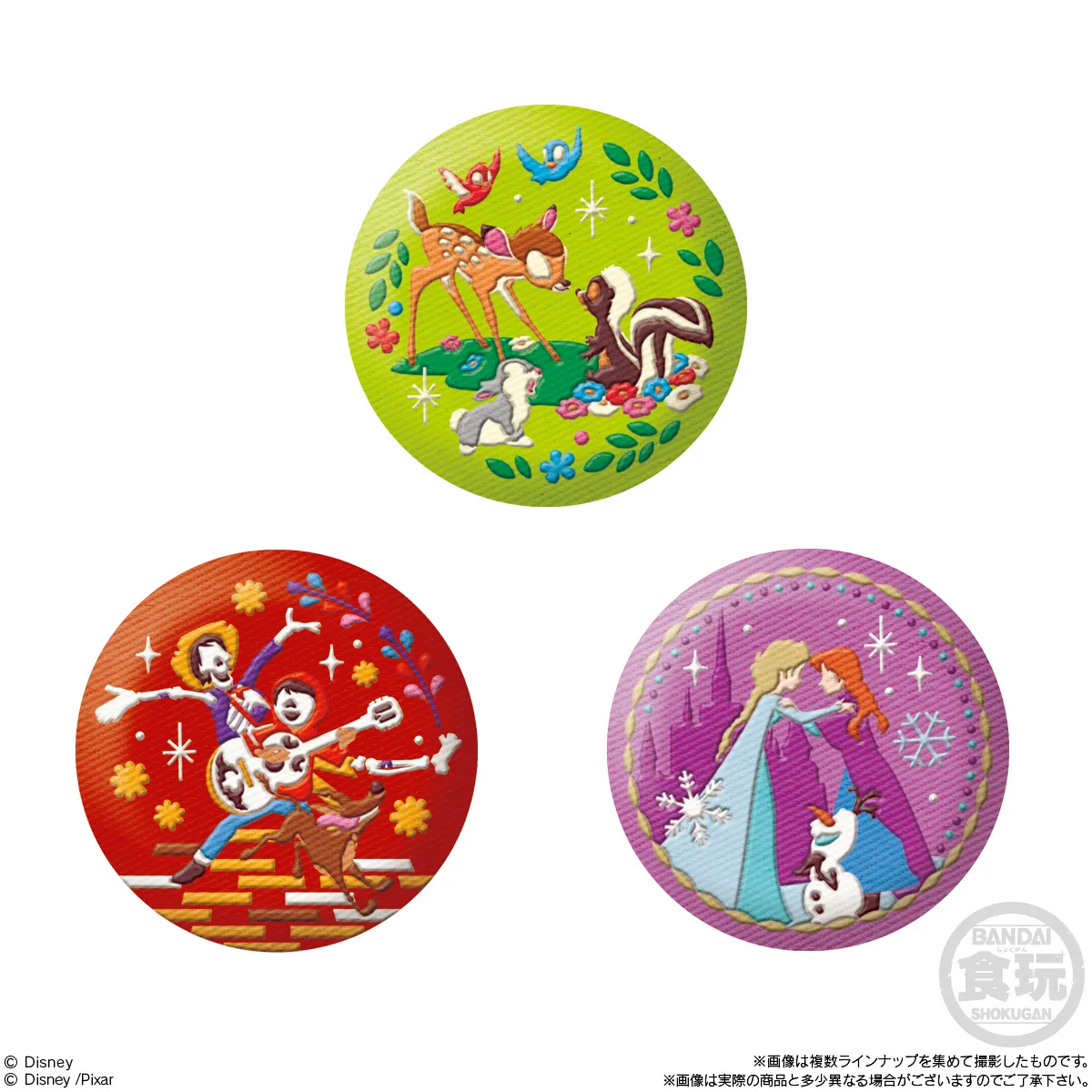 予約2025年12月】Disney Characters 刺繍缶バッジビスケット2 12