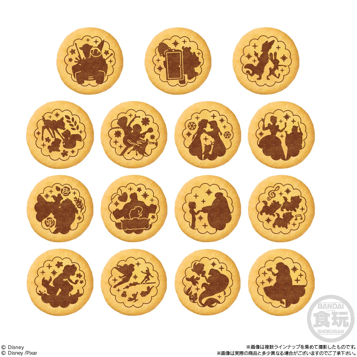 予約2025年12月】Disney Characters 刺繍缶バッジビスケット2 12