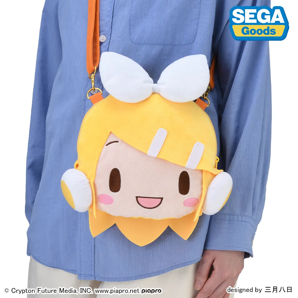 ピューロランドコラボレーション ライブキャラショルダーバッグ 全6種セット 予約2025年11月】鏡音リン ふわぷち フェイスショルダーバッグ