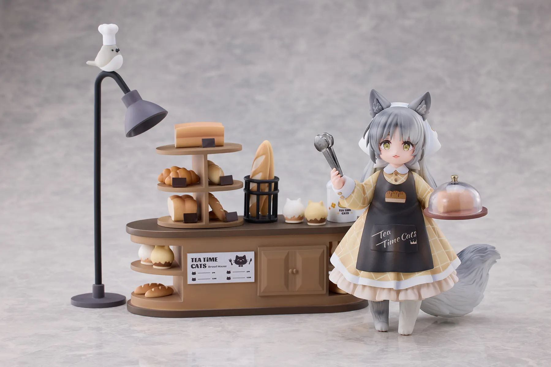 ティータイムキャッツシーン　にゃん町　パン屋　店員&お客セット　完成品フィギュア 予約2025年04月】『ティータイム キャッツ シーン』にゃん町“パン屋