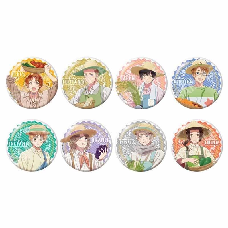 ヘタリア 缶バッジ 予約2025年10月】アニメ「ヘタリア World☆Stars」 収穫祭 缶バッジ 8