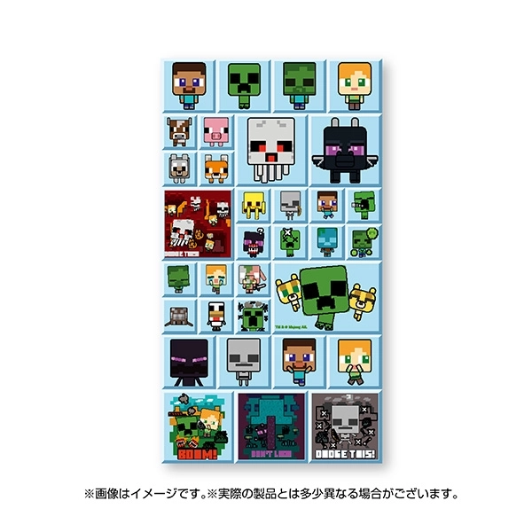 予約2026年09月】MINECRAFT マインクラフト ぺたかくシール [3]Square