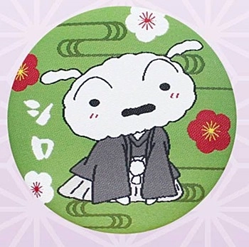 予約2025年11月】クレヨンしんちゃん 織刺繍缶マグネット シロ