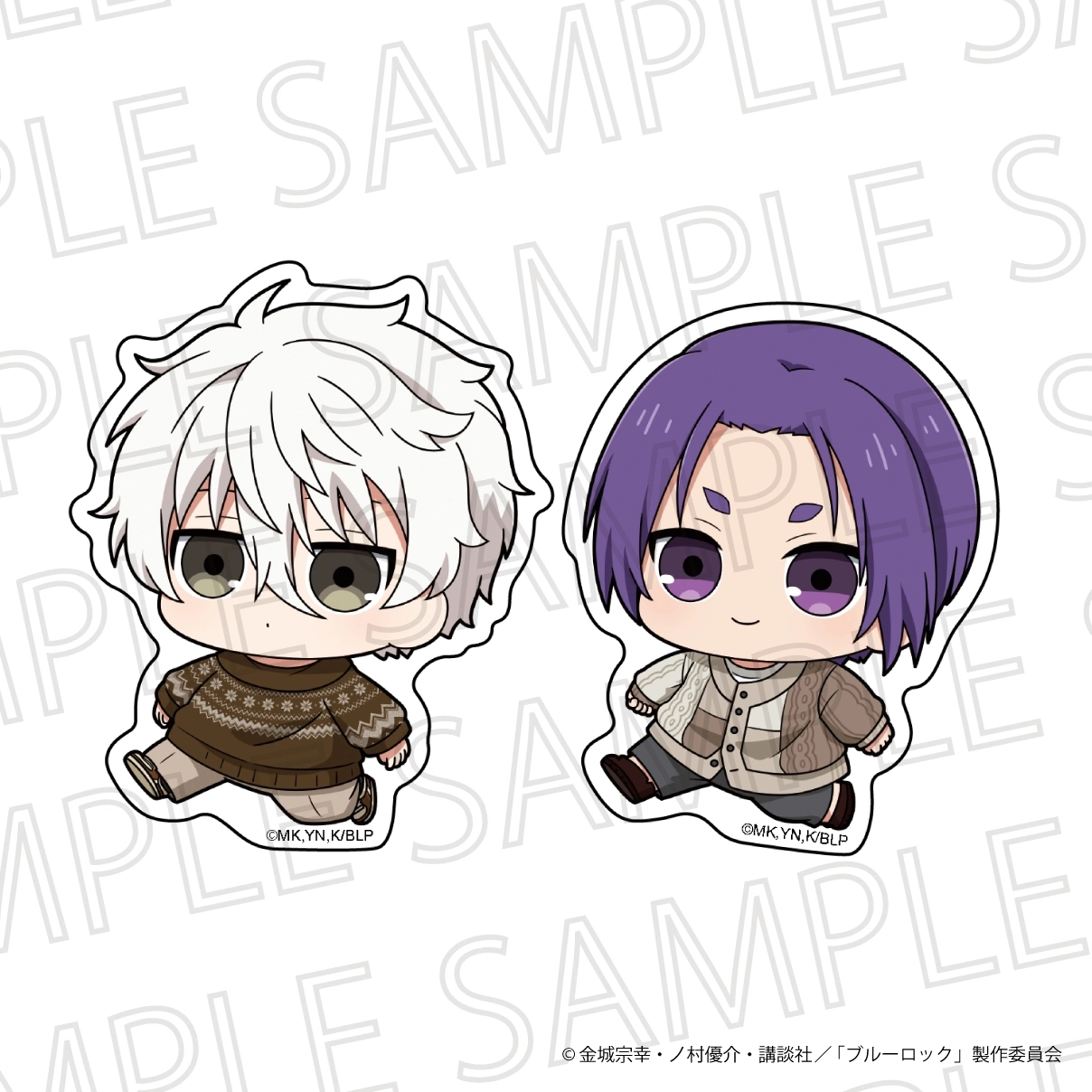 予約2025年10月】ブルーロック ぷちてく ステッカーセット B:凪 誠士郎