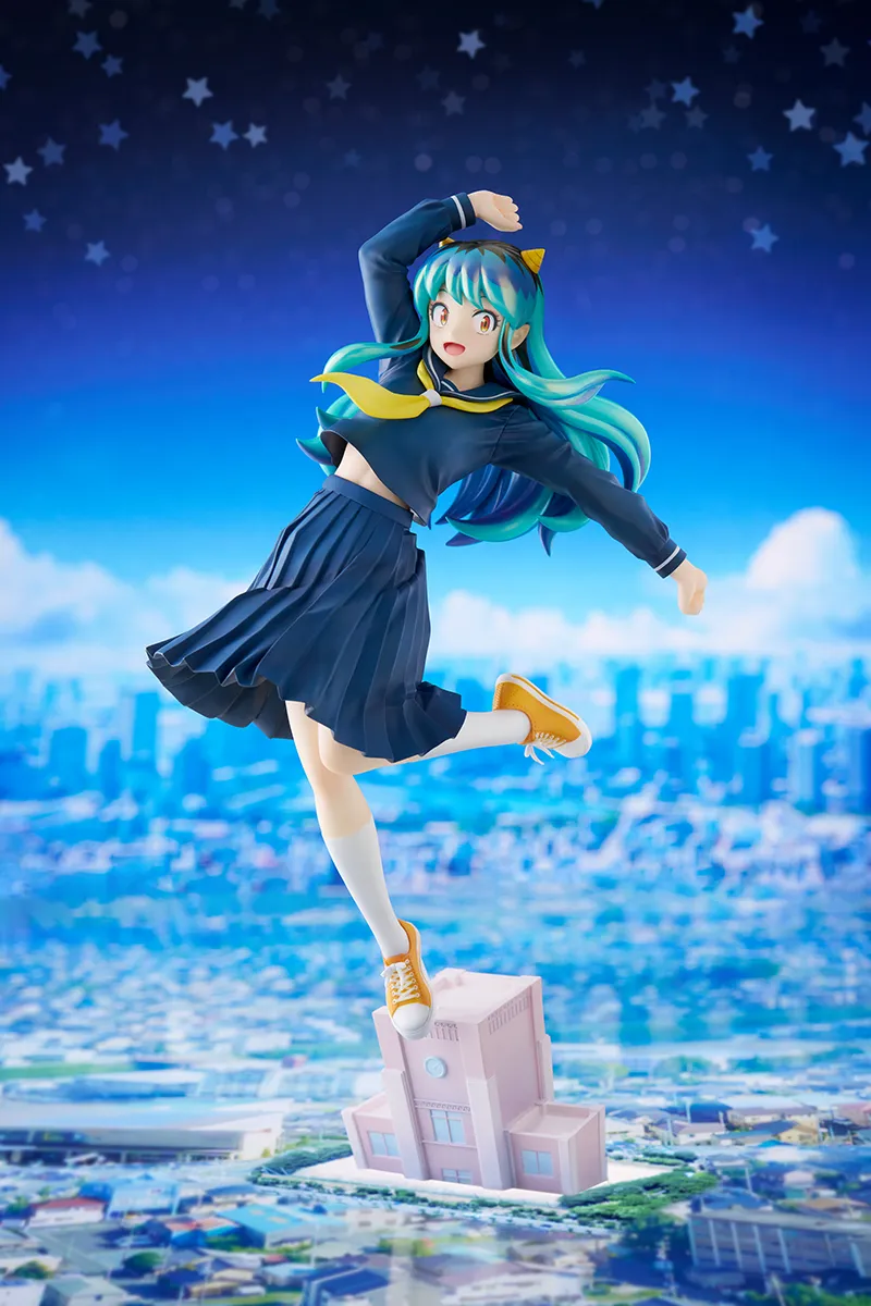 ほぼ未使用●うる星やつら　ラムちゃん　ジャンボフィギュア　当時物　高橋留美子 うる星やつら ラム&テン BOX cafe&space Collaboration 1/7