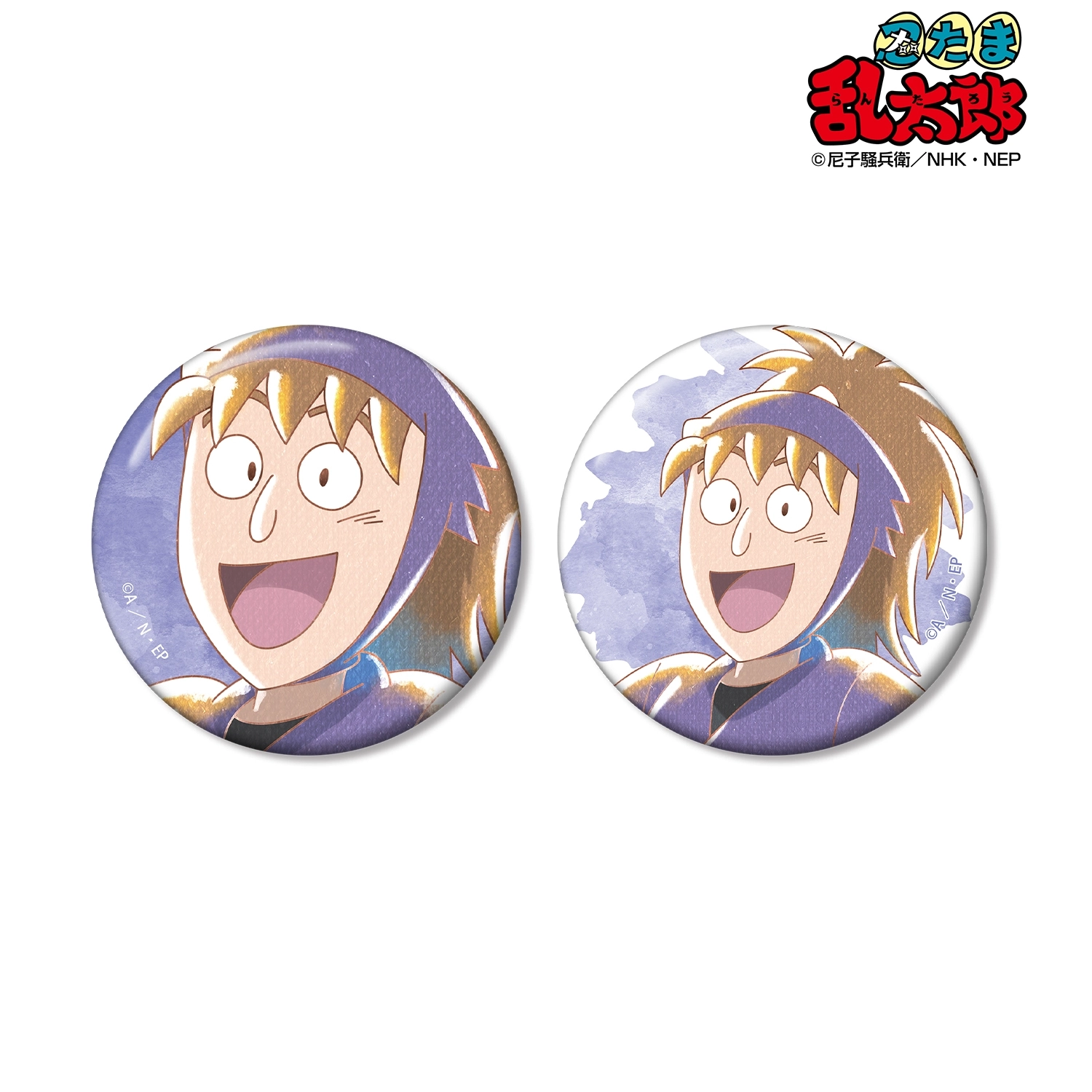 忍たま乱太郎 不破雷蔵 Ani-Art aqua label 第2弾 缶バッジ2個セット