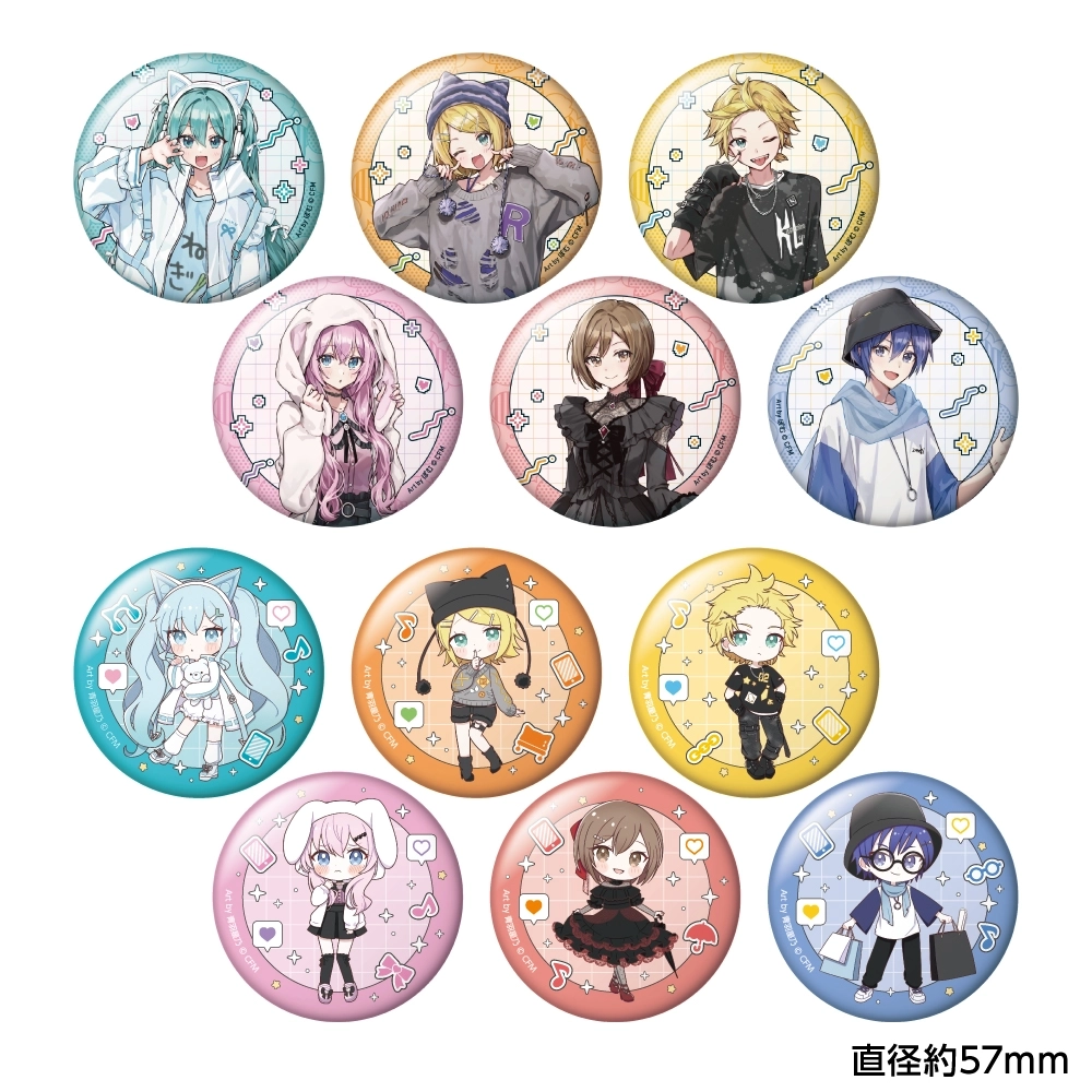初音ミク他缶バッジ、アクリルチャームまとめ売り 初音ミク アクリルスタンド カード 缶バッチ ラバーチャーム