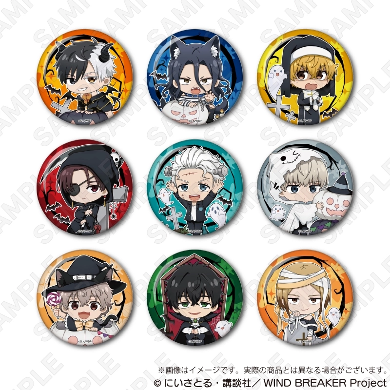 WIND BREAKER　眼鏡　トレーディング　ホログラム缶バッジ　1box バッジ・ビンズ 梅宮一＆梶蓮 「WIND BREAKER POP UP STORE in JR横浜