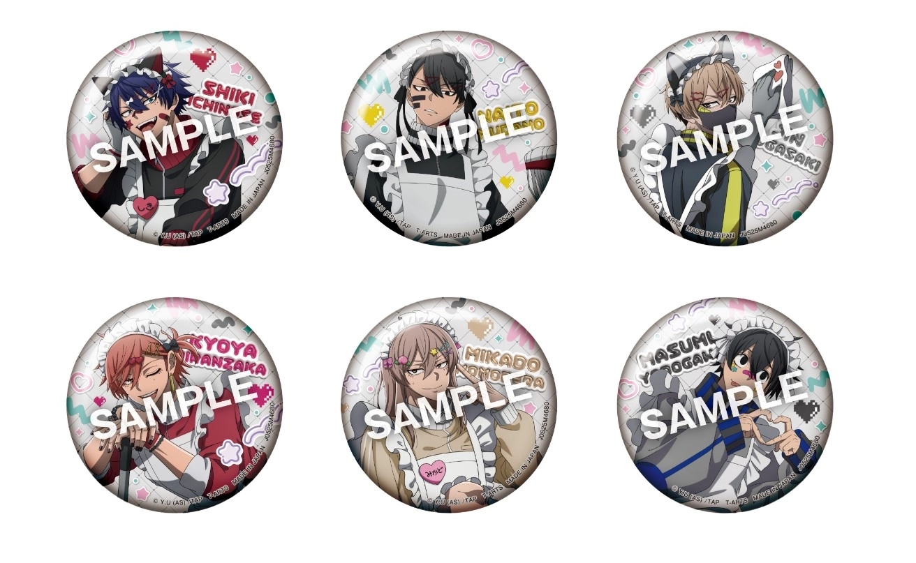予約2025年11月】桃源暗鬼ジャージメイドトレーディング缶バッジ 6