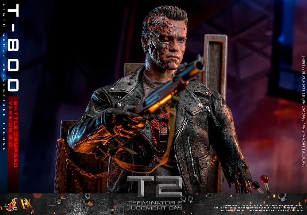 1/6カスタムフィギュア　ターミネーター　T-800 ホットトイズ ターミネーター2 T-800 DX10 1/6 フィギュア