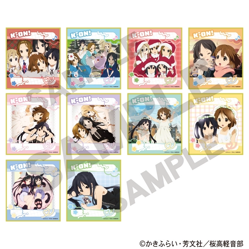 予約2025年12月】けいおん！ トレーディングミニ色紙 10パック入りBOX