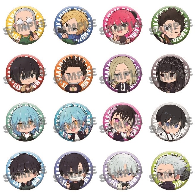 予約2024年12月】『SAKAMOTO DAYS』 ミニキャラ缶バッジ