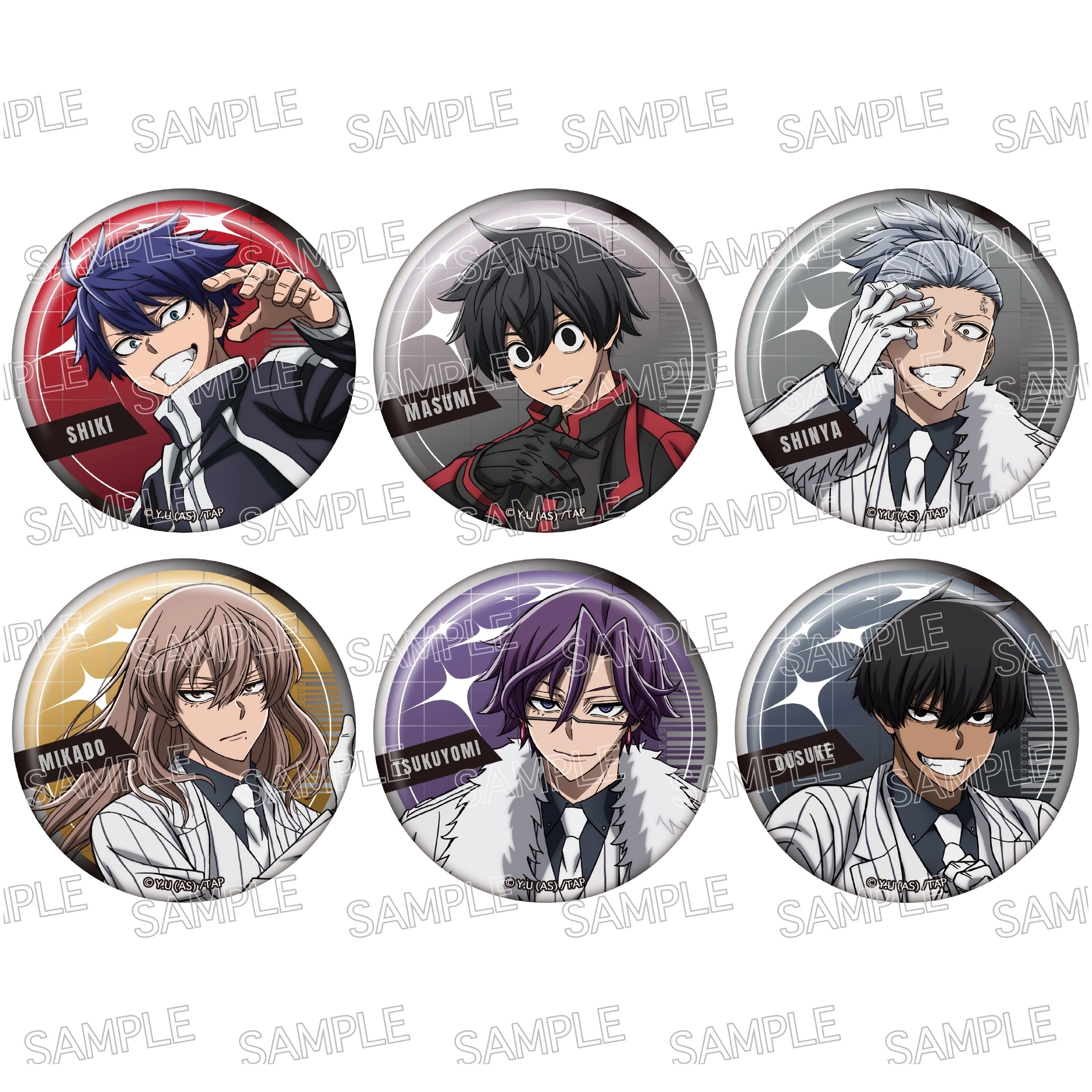 予約2025年11月】桃源暗鬼 メタル缶バッジ Vol.2 6パック入りBOX