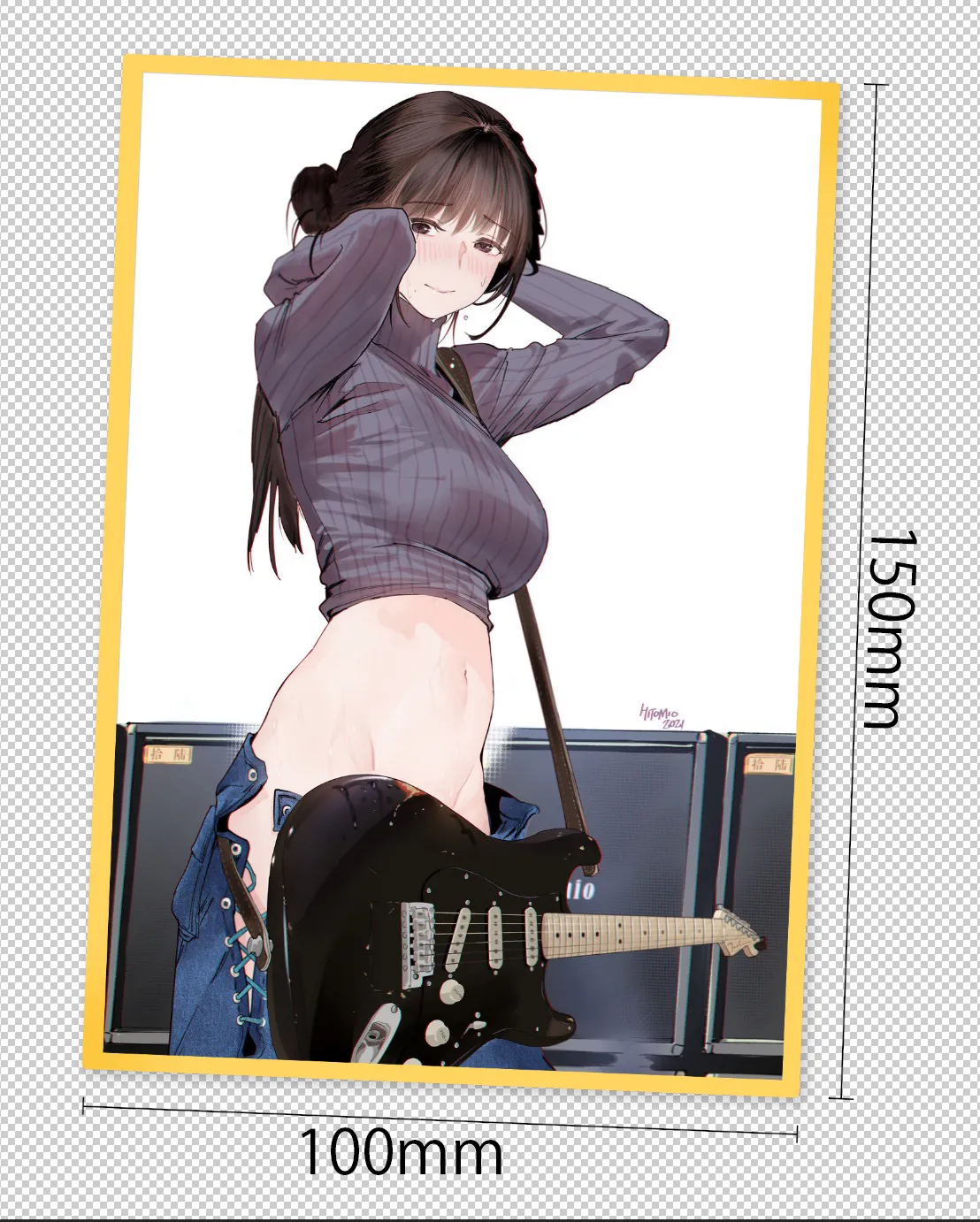 未開封 Lovely GUITAR SISTER ギターの妹 1/7 フィギュア Lovely Guitar Sister 1/7 Scale PVC Painted Limited Figure