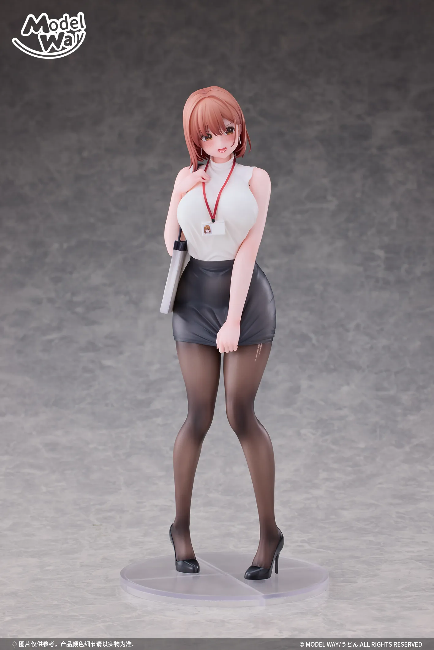 ＭＯＤＥＬWAY OLちゃん1/6比例完成品 イラストレーターbyうどん 予約2025年08月】OLちゃん illustration by うどん。 1/6 完成品