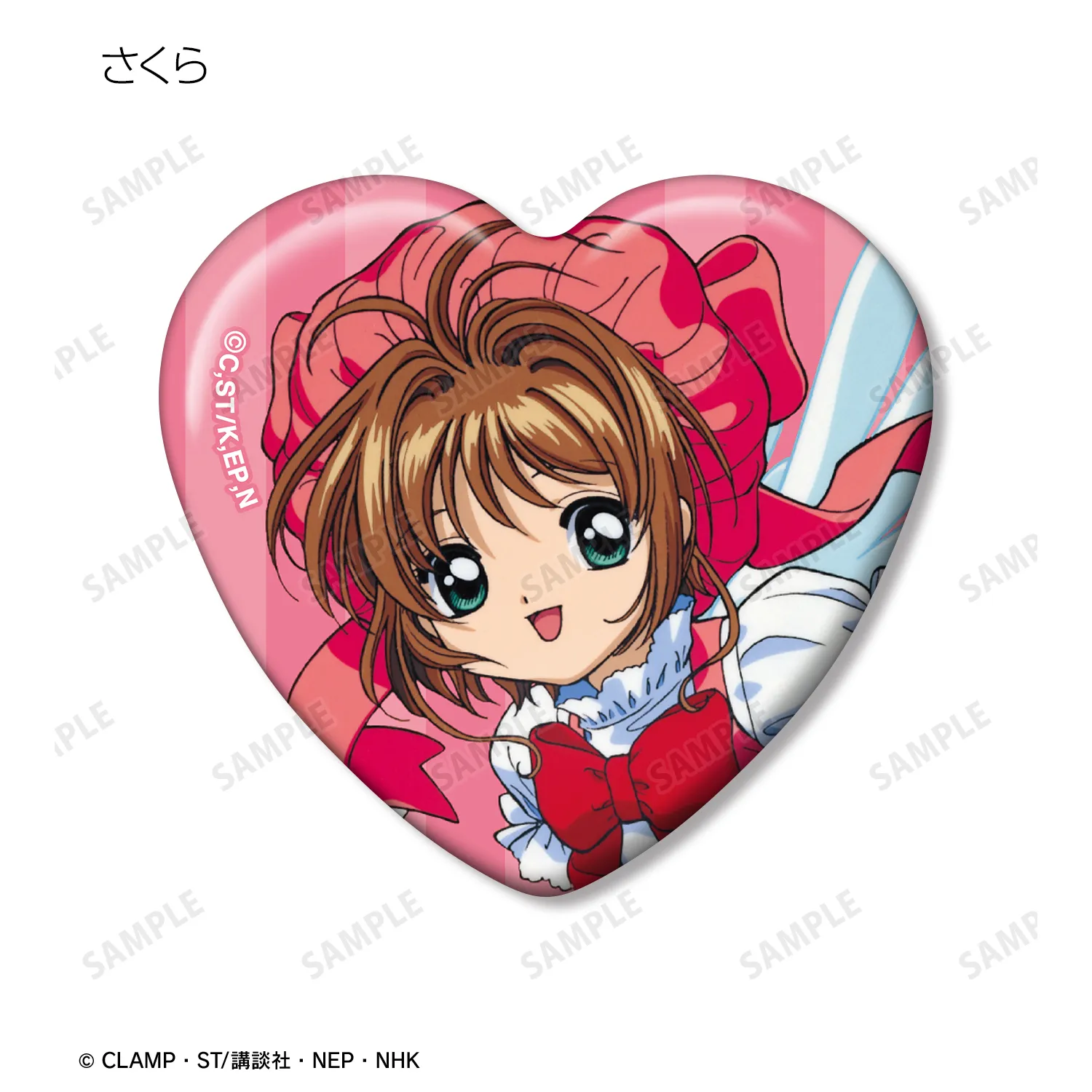 カードキャプターさくらハート型缶バッジ15個 グッズ-バッチ】TVアニメ