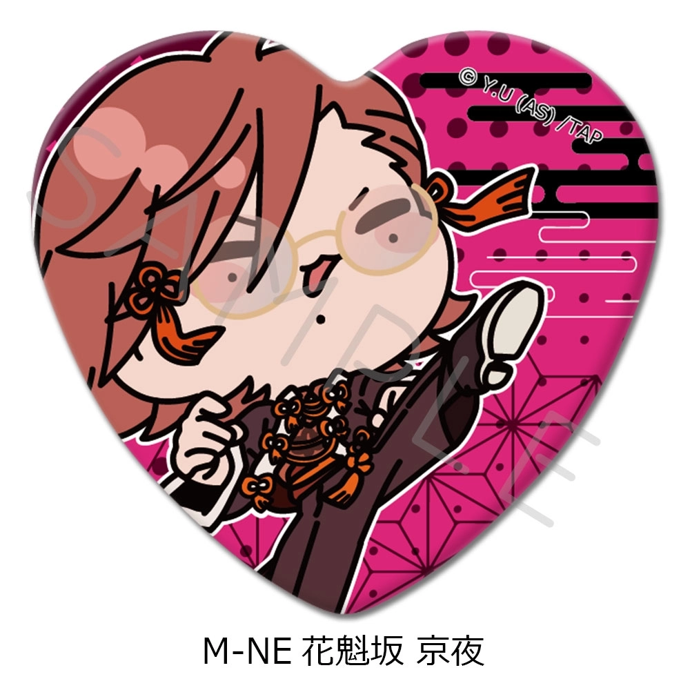 予約2026年01月】TVアニメ｢桃源暗鬼｣ハート型缶バッジ M-NE (花魁坂 京