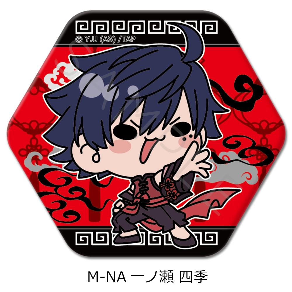 予約2026年01月】TVアニメ｢桃源暗鬼｣六角形缶バッジ M-NA (一ノ瀬 四季