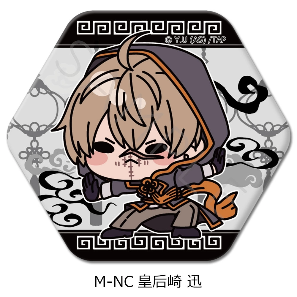 予約2026年01月】TVアニメ｢桃源暗鬼｣六角形缶バッジ M-NC (皇后崎 迅