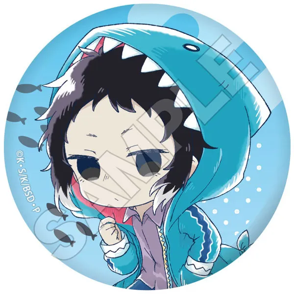 文豪ストレイドッグス Sketchu! 水族館 缶バッジ 芥川龍之介 GRANUP