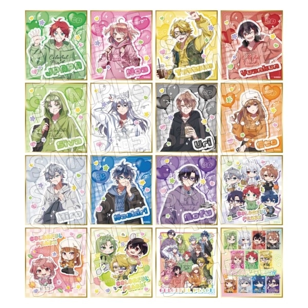 予約2026年04月】カラフルピーチ 色紙コレクション からぴちピクニック
