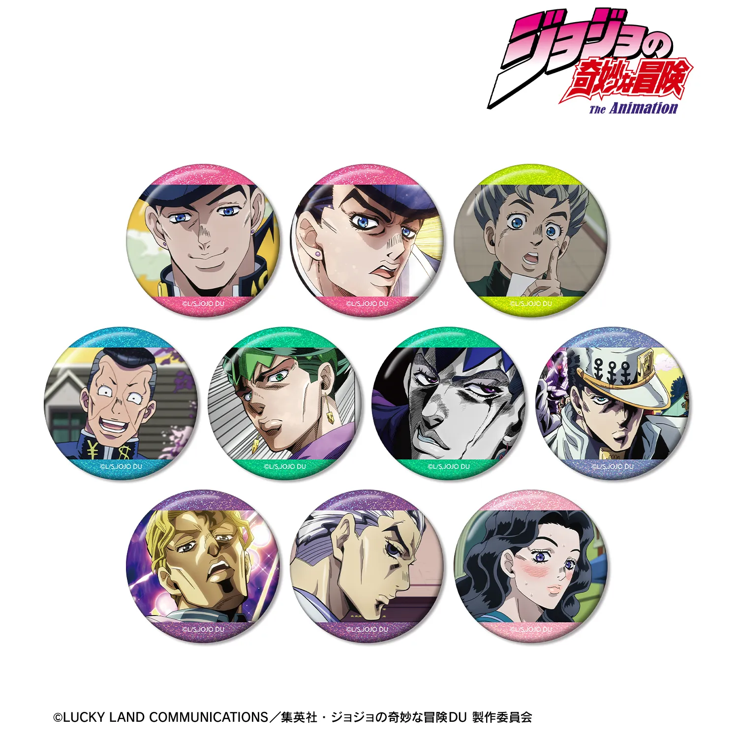 極楽街 上海ポップアップショップ スクエア場面写 缶バッジ 10個