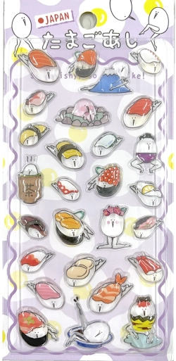 【在庫】たまごあし ぷっくりシール 03 ＪＡＰＡＮ